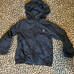 Volcom kids windbreaker size 6 black water resistant